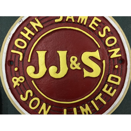 128 - A VINTAGE STYLE CAST JOHN JAMESON AND SON LIMITED SIGN