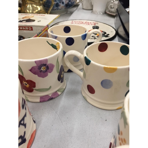 244 - FIVE EMMA BRIDGEWATER MUGS