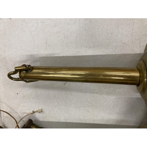 289 - TWO VINTAGE ROTATING BRASS MEAT JACKS