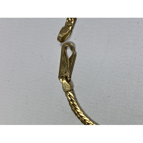 917 - AN 18CT YELLOW GOLD BRACELET, 2.6G, BOXED