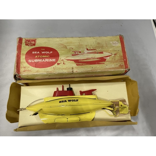 3627 - A BOXED SUTTCLIFFE MODEL OF THE SEA WOLF ATOMIC SUBMARINE