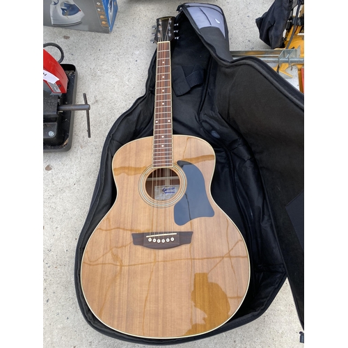 1762 - A GARRISON ACOUSTIC GUITAR WITH A CARRY CASE