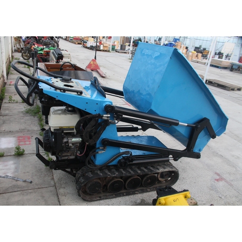 133 - PETROL HIGH TIP BARROW 750KG GOOD WORKING ORDER  NO VAT