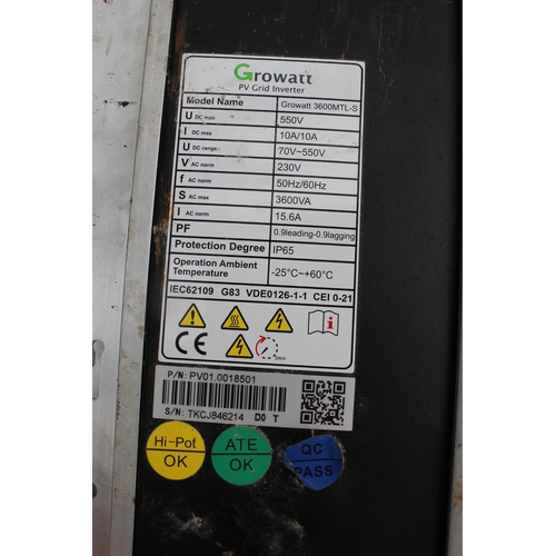 41 - GROWATT PU SOLAR INVERTER  NO VAT