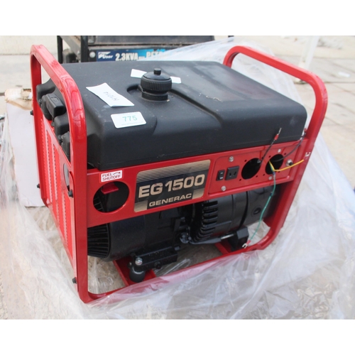 775 - GENBRIC EG 1500 GENERATOR  NO VAT