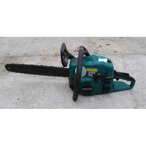 9 - QUALCAST PETROL CHAINSAW  GOOD WORKING ORDER NO VAT