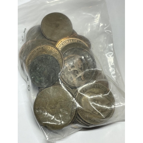 88 - A LARGE QUANTITY OF COPPER COINS