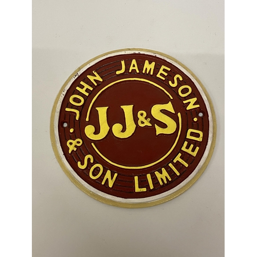 119 - A VINTAGE STYLE CAST JOHN JAMESON AND SON LIMITED SIGN