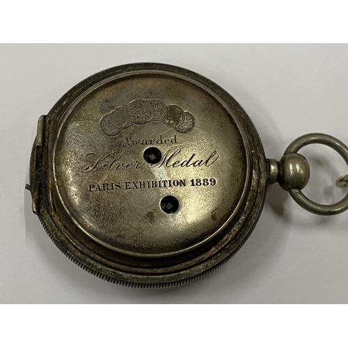 46 - A VINTAGE 'THE OLD DAVID' POCKET WATCH AND CHAIN