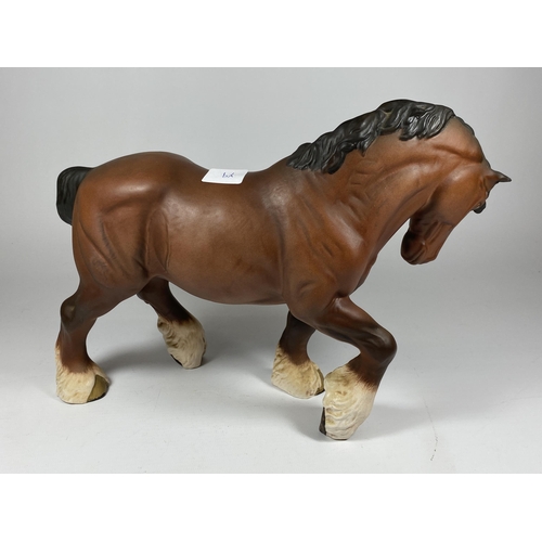 759 - A ROYAL DOULTON MATTE SHIRE HORSE