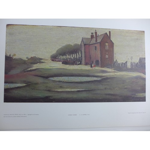 401 - THIRTY FIVE L.S.LOWRY R.A. COLOURED PRINTS, FIVE 'LONELY HOUSE' BY MAGNUS PRINTS, 32X53CM, TEN 'AN A... 