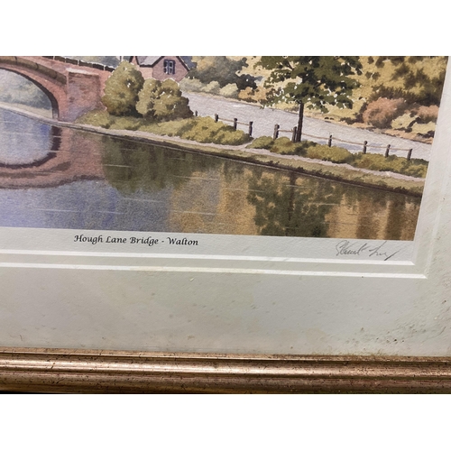 1188 - A FRAMED PENCIL SIGNED STUART LONG PRINT