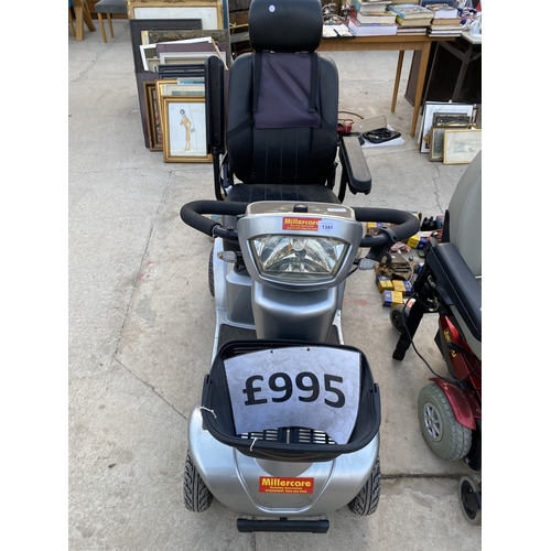 1341 - A MILLERCARE MOBILITY SCOOTER WITH CHARGER