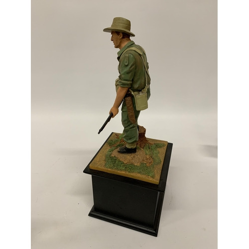 176 - A DANBURY MINT 'BURMA SOLDIER' HEIGHT 35CM