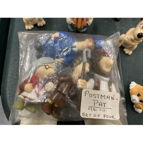 178 - A LARGE QUANTITY OF FIGURES TO INCLUDE WALLACE AND GROMIT, POSTMAN PAT, ETC