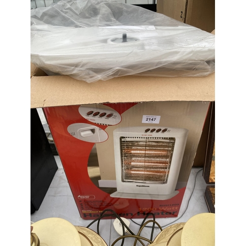 2147 - A NEW AND BOXED SUPAWARM HALOGEN HEATER