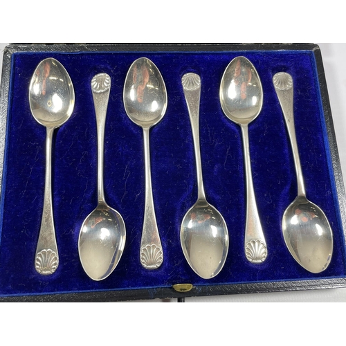 5 - A CASED SET OF EDWARDIAN SILVER TEASPOONS, HALLMARKS FOR BIRMINGHAM, 1907