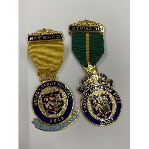 153 - TWO VINTAGE MASONIC MEDALS