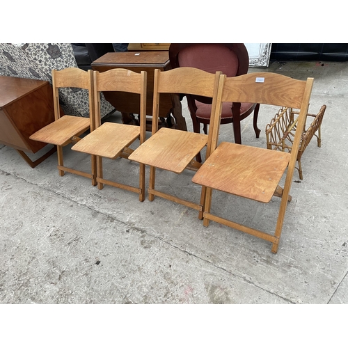 2585 - FOUR MODERN FOLDING CHAIRS