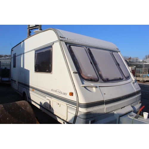 171 - 2002 SWIFT 490L ANNIVERSARY CARAVAN & AWNING EVERTHING WORKS LOCKING WHEEL NUT KEY & PAPERWORK IN TH... 