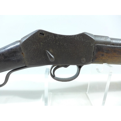 305 - AN OBSOLETE CALIBRE ENFIELD 1860 MARTINI HENRY ACTION CARBINE, 54CM BARREL, TOTAL LENGTH 96CM