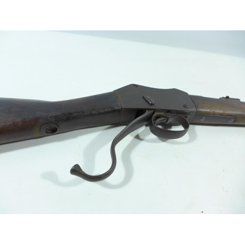 305 - AN OBSOLETE CALIBRE ENFIELD 1860 MARTINI HENRY ACTION CARBINE, 54CM BARREL, TOTAL LENGTH 96CM