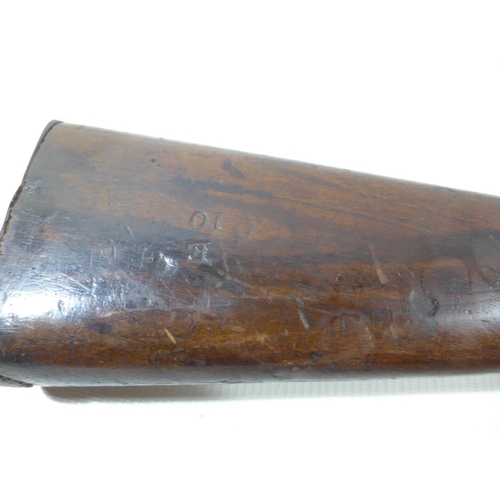 305 - AN OBSOLETE CALIBRE ENFIELD 1860 MARTINI HENRY ACTION CARBINE, 54CM BARREL, TOTAL LENGTH 96CM