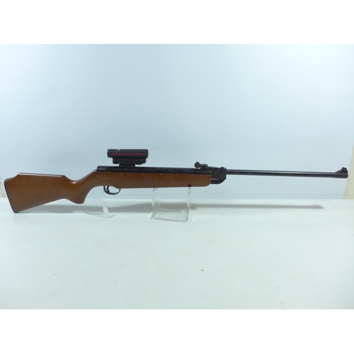 310 - A WEBLEY AND SCOTT EXCEL .22 CALIBRE AIR RIFLE, 44CM BARREL, SERIAL NUMBER 831825, FITTED WITH ADCO ... 