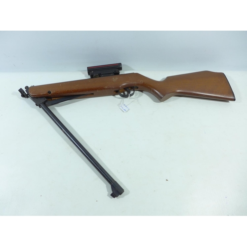 310 - A WEBLEY AND SCOTT EXCEL .22 CALIBRE AIR RIFLE, 44CM BARREL, SERIAL NUMBER 831825, FITTED WITH ADCO ... 