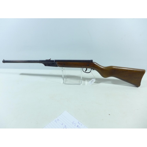 311 - A DIANA MOD 16 .177 CALIBRE AIR RIFLE, 30.5CM BARREL, TOTAL LENGTH 83CM