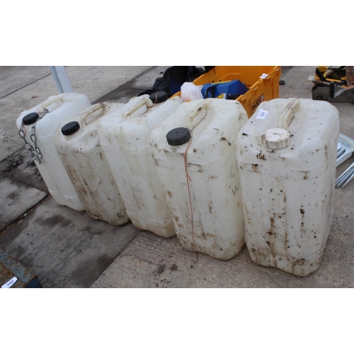 1001 - 5 WATER DRUMS 25L + VAT