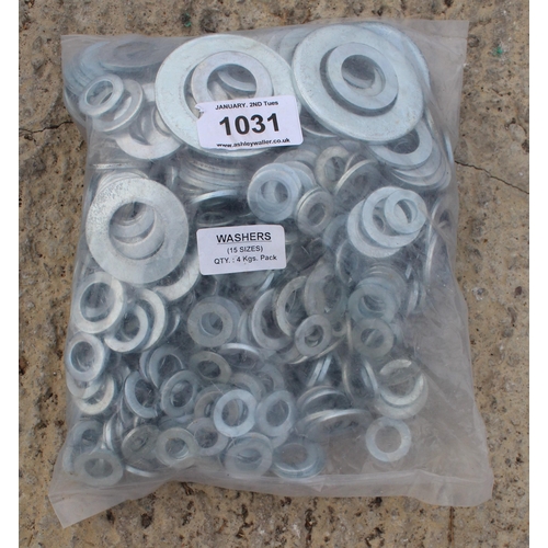 1031 - BAG OF MIXED WASHERS  + VAT