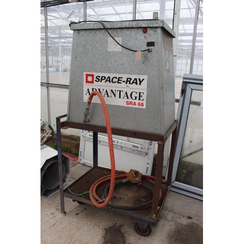 105 - LPG SPACE RAY ADVANTAGE SRA GLASSHOUSE HEATER 350000 BTU NO VAT