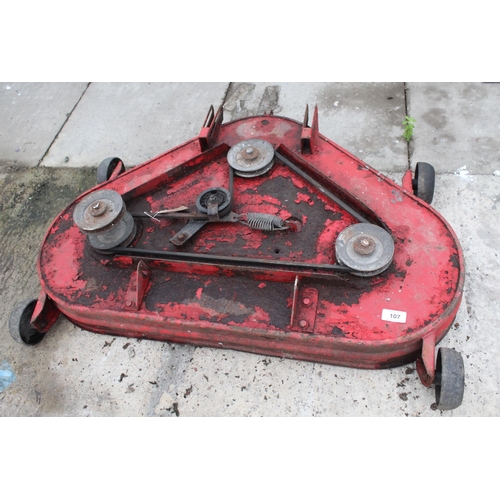 107 - A THREE BLADE CUTTER MOWER NO VAT