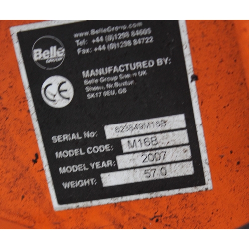 11 - A BELLE GROUP ELECTRIC CEMENT MIXER BELIEVED IN GOOD WORKING ORDER BUT NO WARRANTY NO VAT