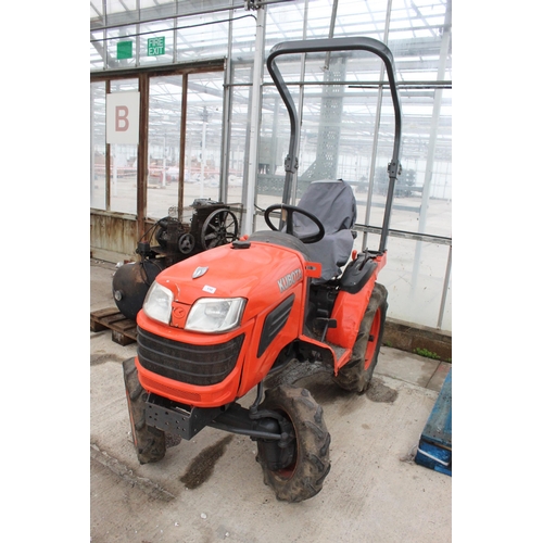 110 - A KUBOTA 182 MINI TRACTOR  STARTS, RUNS, DRIVES PLUS VAT