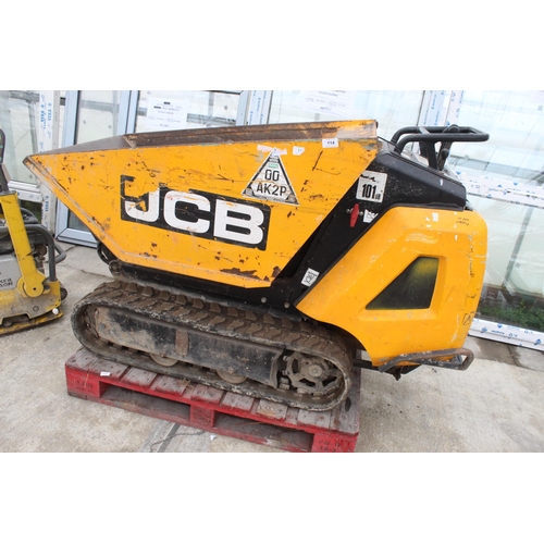 114 - JCB HTD-5 HIGH  TIP TRACKED DUMPER 2017 DIESEL - KEY START - KEY IN OFFICE - PLUS VAT