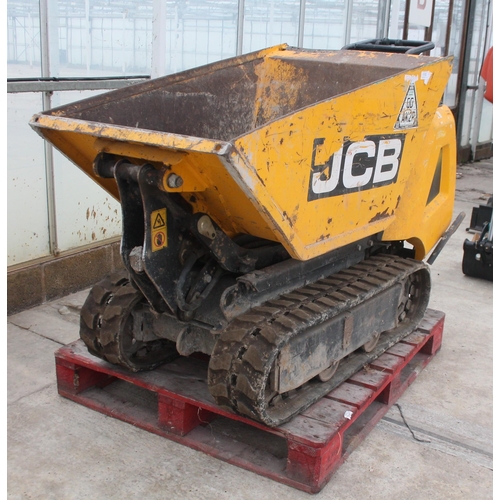 114 - JCB HTD-5 HIGH  TIP TRACKED DUMPER 2017 DIESEL - KEY START - KEY IN OFFICE - PLUS VAT