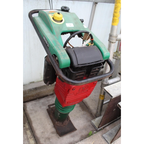 12 - A WACKER BS50-2I GASOLINE WACKER PLATE NO VAT