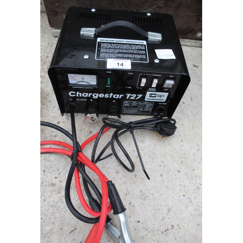 14 - A CHARGESTAR 12+24V BATTERY CHARGER NO VAT