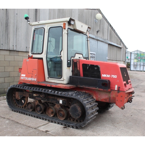 182 - A MITSUBISHI MKM-750 CRAWLER  WITH 'A' FRAME   
+ VAT