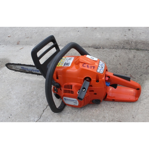 26 - A HUSQVARNA 120 PETROL ENGINE CHAINSAW NO VAT