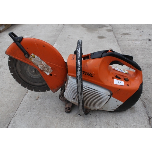 27 - A STIHL TS 410 STONE CUTTER NO VAT