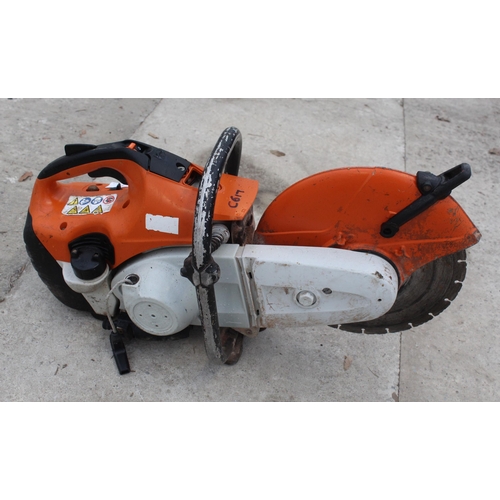 27 - A STIHL TS 410 STONE CUTTER NO VAT