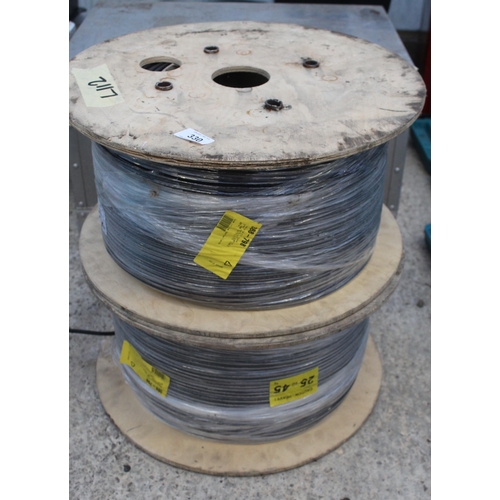 330 - TWO ROLLS OF HEAVY DUTY COAX CABLE PLUS VAT