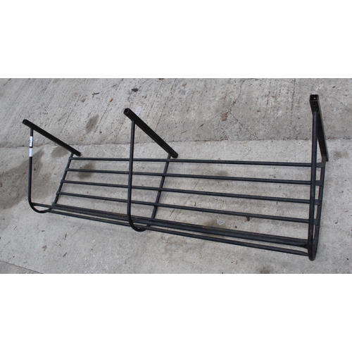 34 - A METAL HORSE BOX SHELF NO VAT