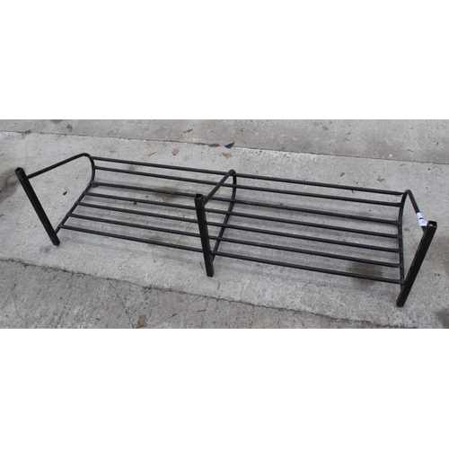 34 - A METAL HORSE BOX SHELF NO VAT