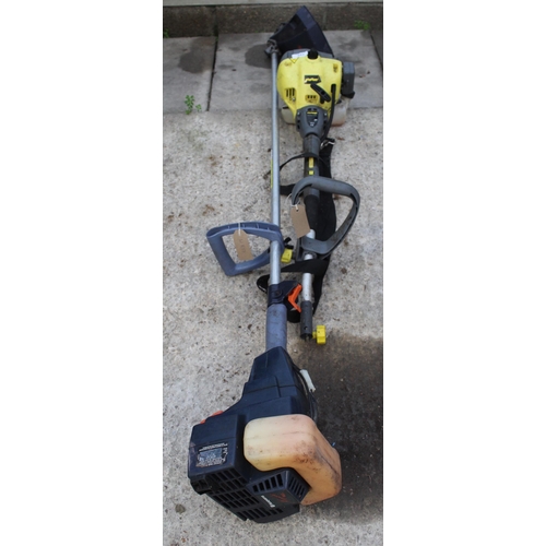 342 - A HUSQVARNA PETROL GRASS STRIMMER AND A CHALLANGE PETROL STRIMMER BODY NO VAT