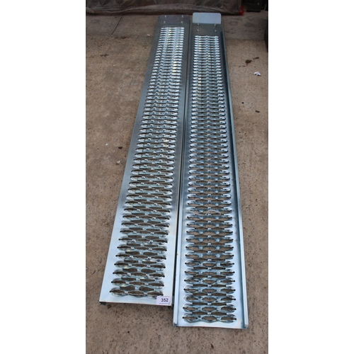 352 - A PAIR OF CAR RAMPS PLUS VAT