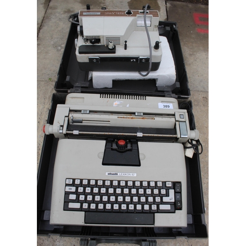 389 - TYPEWRITER & PROJECTOR - NO VAT